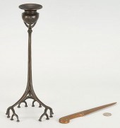 2 TIFFANY STUDIOS BRONZE ITEM: