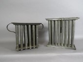 2 TIN CANDLEMOLDSca. 19th cent
