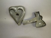 2 TIN FIGURAL COOKIE CUTTERSca
