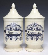 (2) TIN-GLAZED EARTHENWARE APO