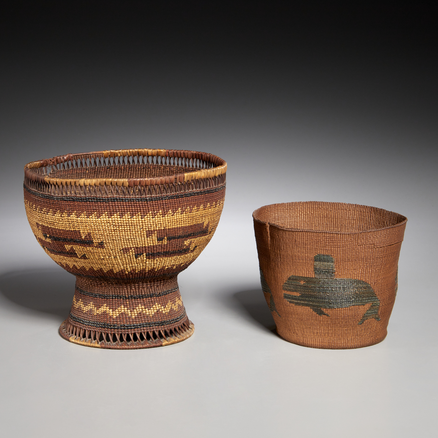 (2) TLINGIT AND HUPA WOVEN