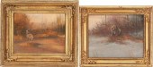 2 TOM SANDER WILDLIFE PAINTING