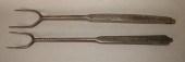 2 TOOL DECORATED WROUGHT IRON