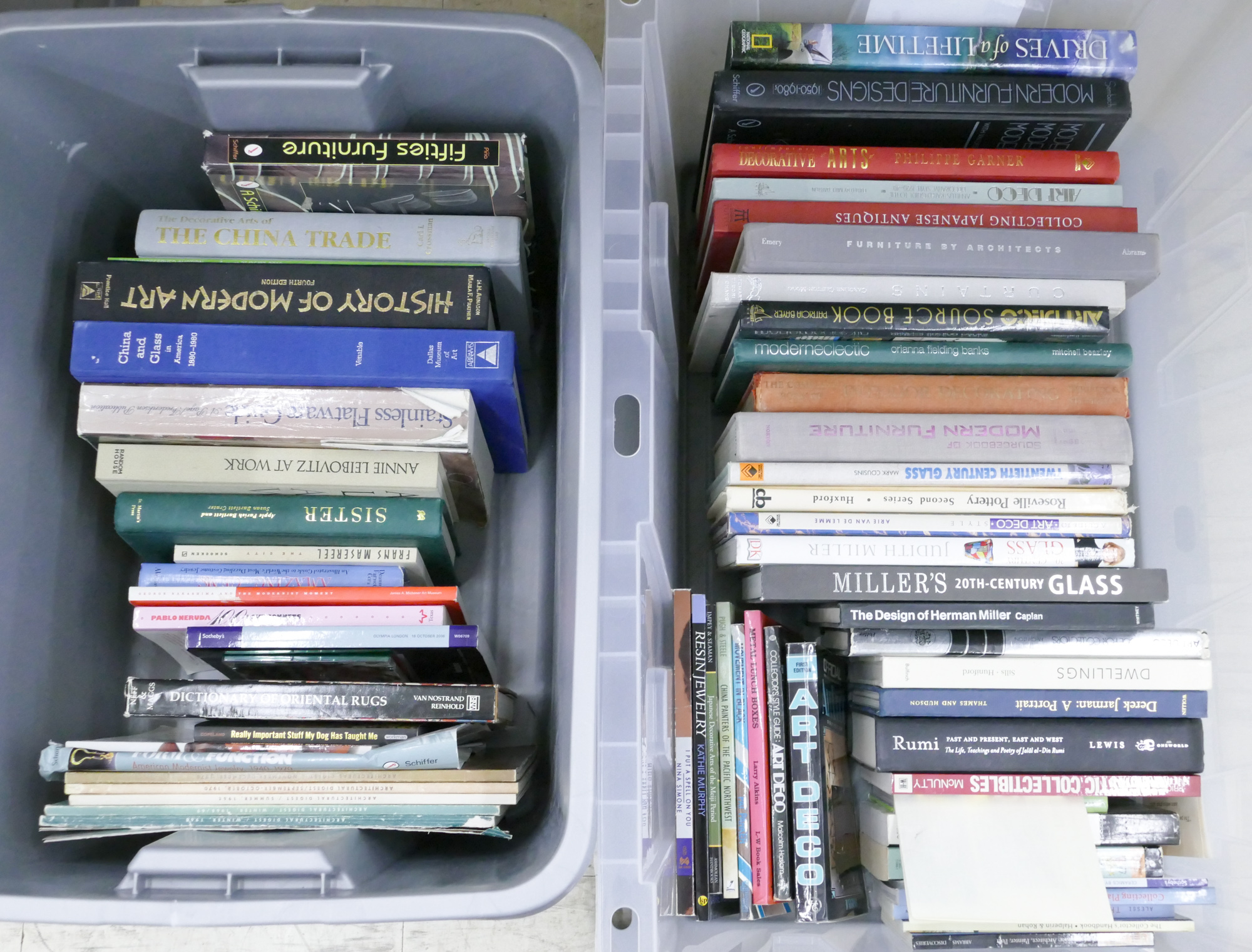 2 Totes Modern Design and Art Books