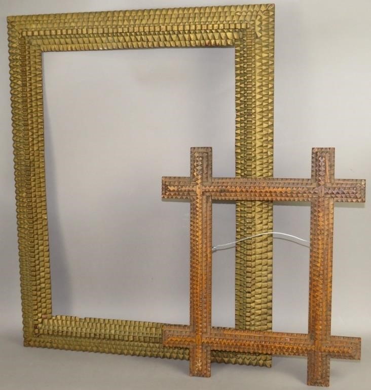 2 TRAMP ART FRAMESca. late