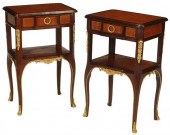 (2) TRANSITIONAL STYLE ORMOLU-