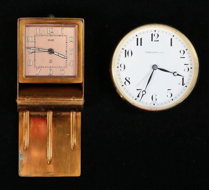 2 TRAVEL CLOCKS LE COULTRE &