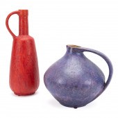 2 TSCHORNER STUDIO POTTERY PIE