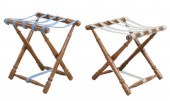 (2) TURNED FOLDING LUGGAGE RAC