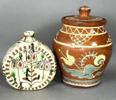 2 TURTLE CREEK POTTERY REDWARE