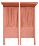 (2) TWIN-SIZE CUSTOM JACQUARD-