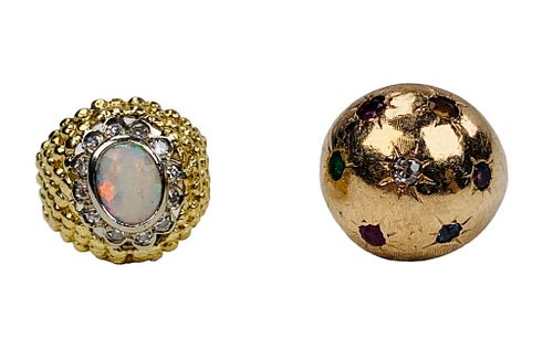 (2) TWO 14K RINGS(2) Two 14K rings