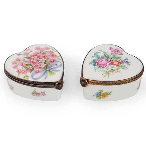 (2) TWO LIMOGES PILL
