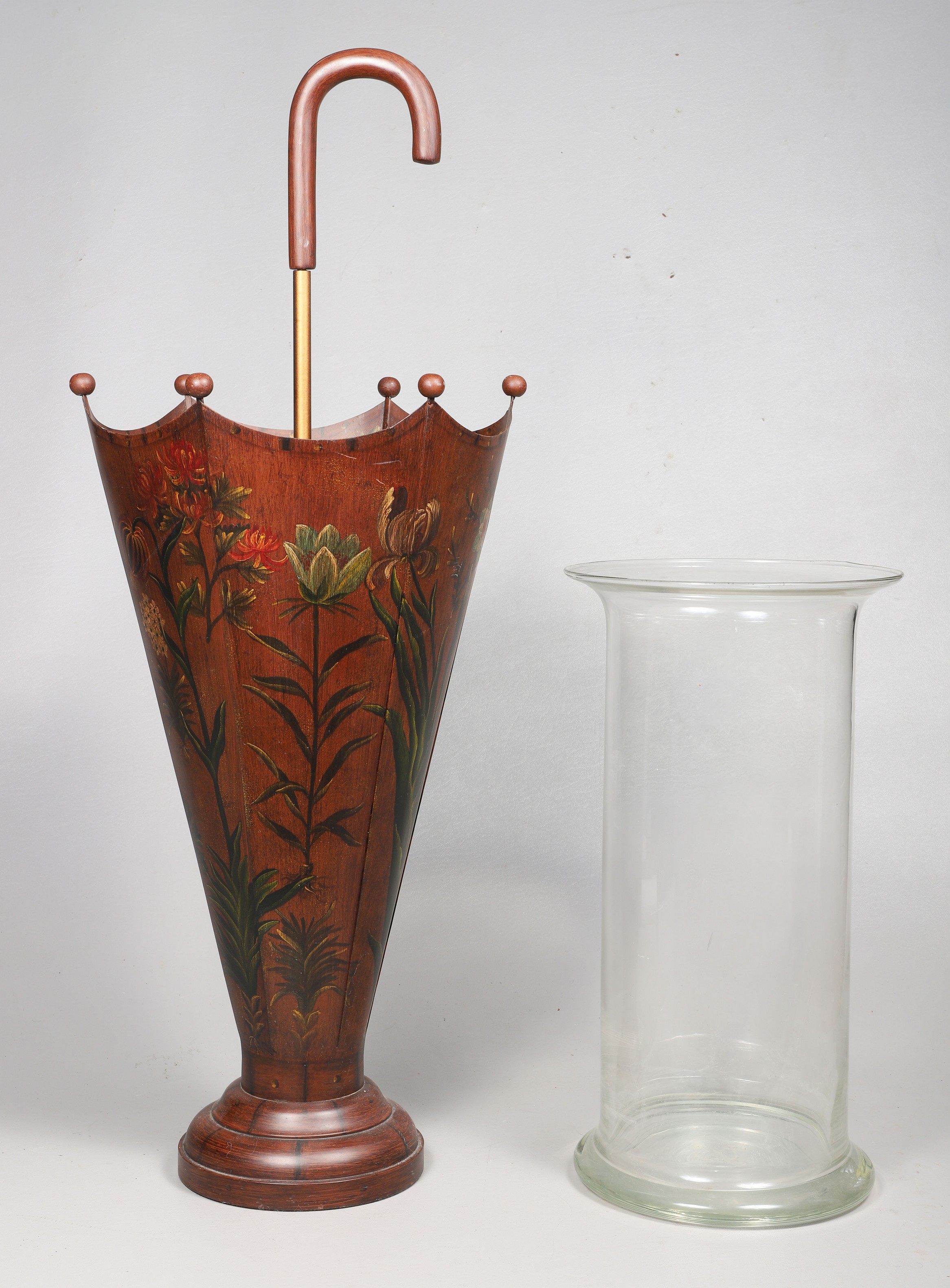 (2) Umbrella stands, c/o toleware