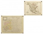 (2) UNFRAMED GERMAN MAPS, SAXO