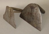 2 UNSIGNED WROUGHT IRON DOUGH