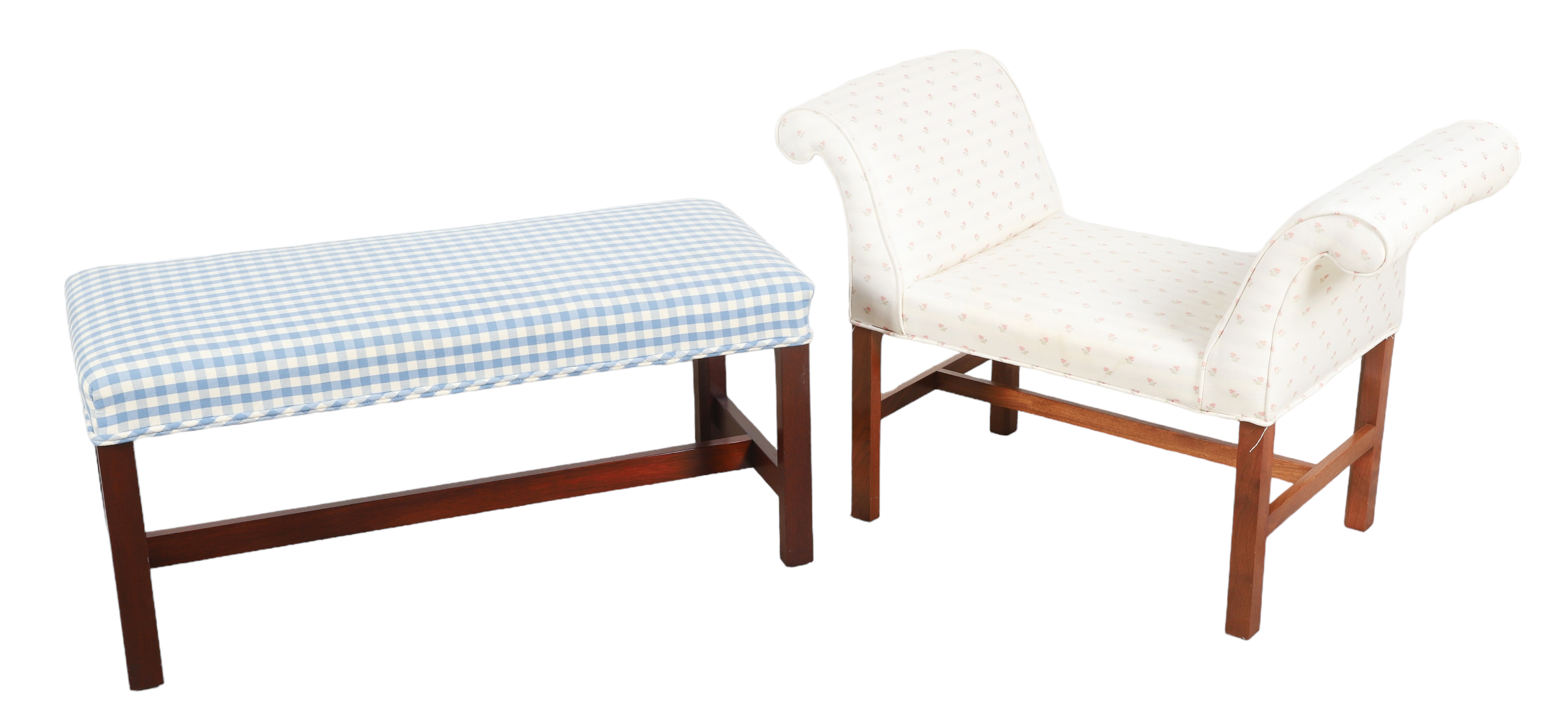 (2) Upholstered Window benches, one