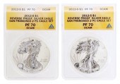 (2) US 2012S REVERSE PROOF SIL