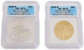 (2) US $50 2006 GOLD & SILVER