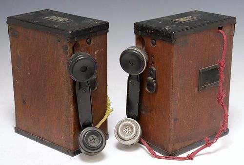 (2) U.S. ARMY FIELD TELEPHONES,
