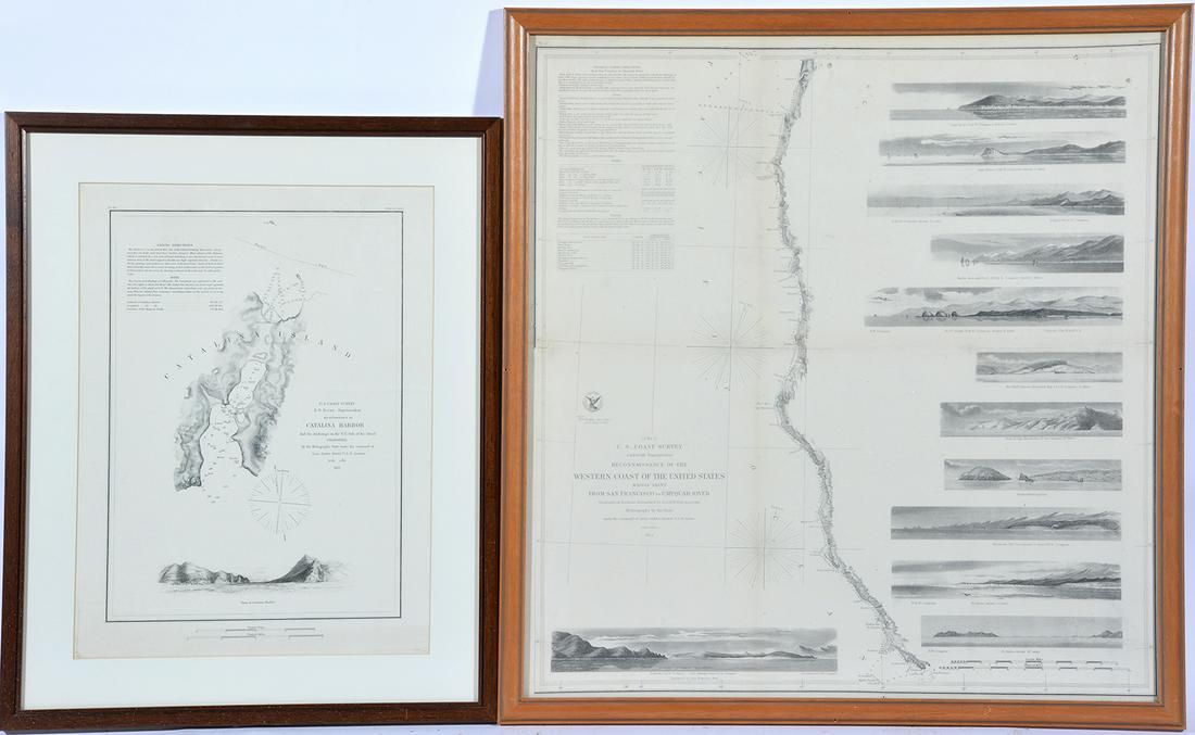 2 U.S. COAST SURVEY MAPS,