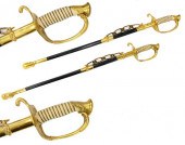 2 USN NAVY CEREMONIAL SWORDS M
