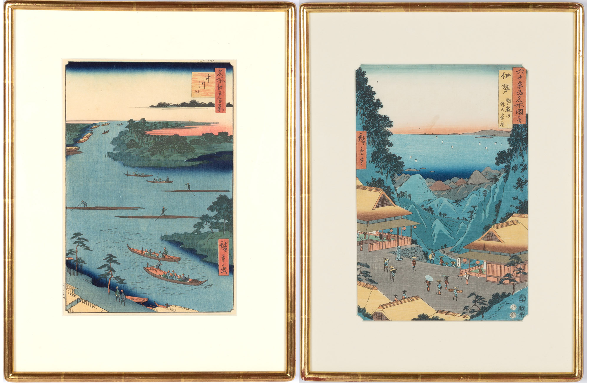 (2) UTAGAWA HIROSHIGE WOODBLOCK