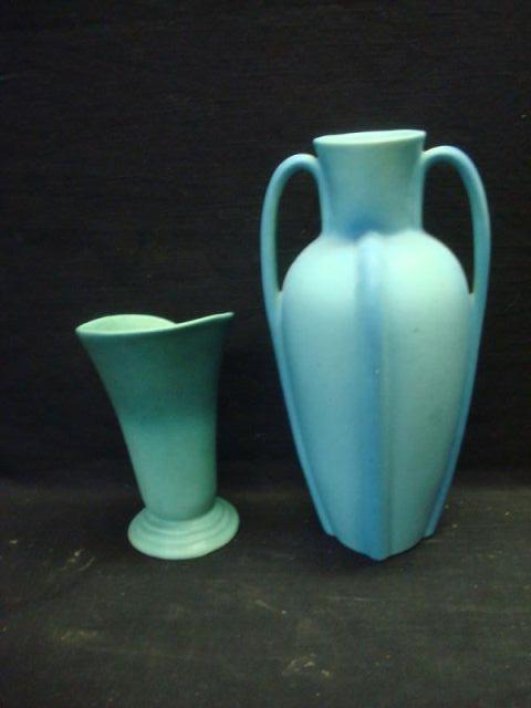 2 VAN BRIGGLE Vases. From a