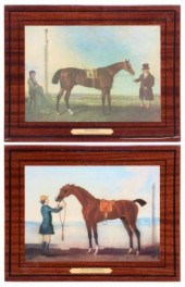 (2) VARNISHED ENGLISH EQUESTRI