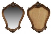 (2) VENETIAN CARVED WALNUT WAL