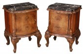 (2) VENETIAN FIGURED WALNUT BE