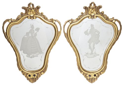 (2) VENETIAN LOUIS XV STYLE