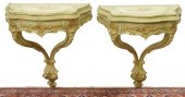 (2) VENETIAN PAINTED WALL BRAC