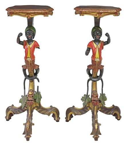 (2) VENETIAN PARCEL GILT &AMP;