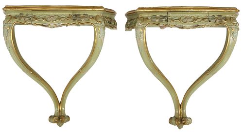 (2) VENETIAN PARCEL-GILT &AMP;