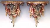 2) VENETIAN PARCEL GILT BLACKA