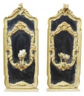 (2) VENETIAN PARCEL GILT MIRRO