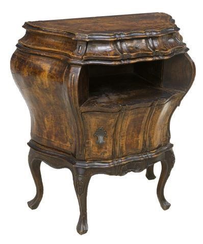 (2) VENETIAN PATCHED BURLWOOD