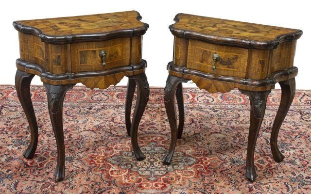 (2) VENETIAN PATCHWORK BEDSIDE