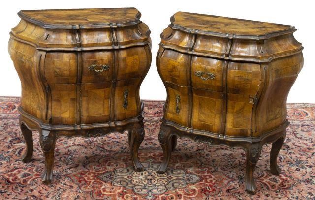 (2) VENETIAN PATCHWORK BOMBE