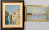 2 VENETIAN SCENE ARTWORKS, EAR