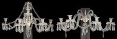 2 VENETIAN STYLE CUT CRYSTAL G