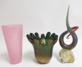 2 VENETIAN VASES & S. FRATTINI