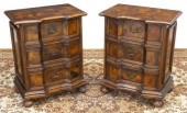 (2) VENETIAN WALNUT PATCHWORK