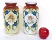 2 VICTORIAN BRISTOL GLASS PORT