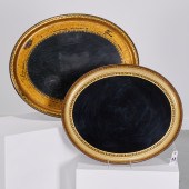 (2) VICTORIAN GILT PAPIER MACH