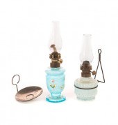 2 VICTORIAN MINIATURE ART GLAS