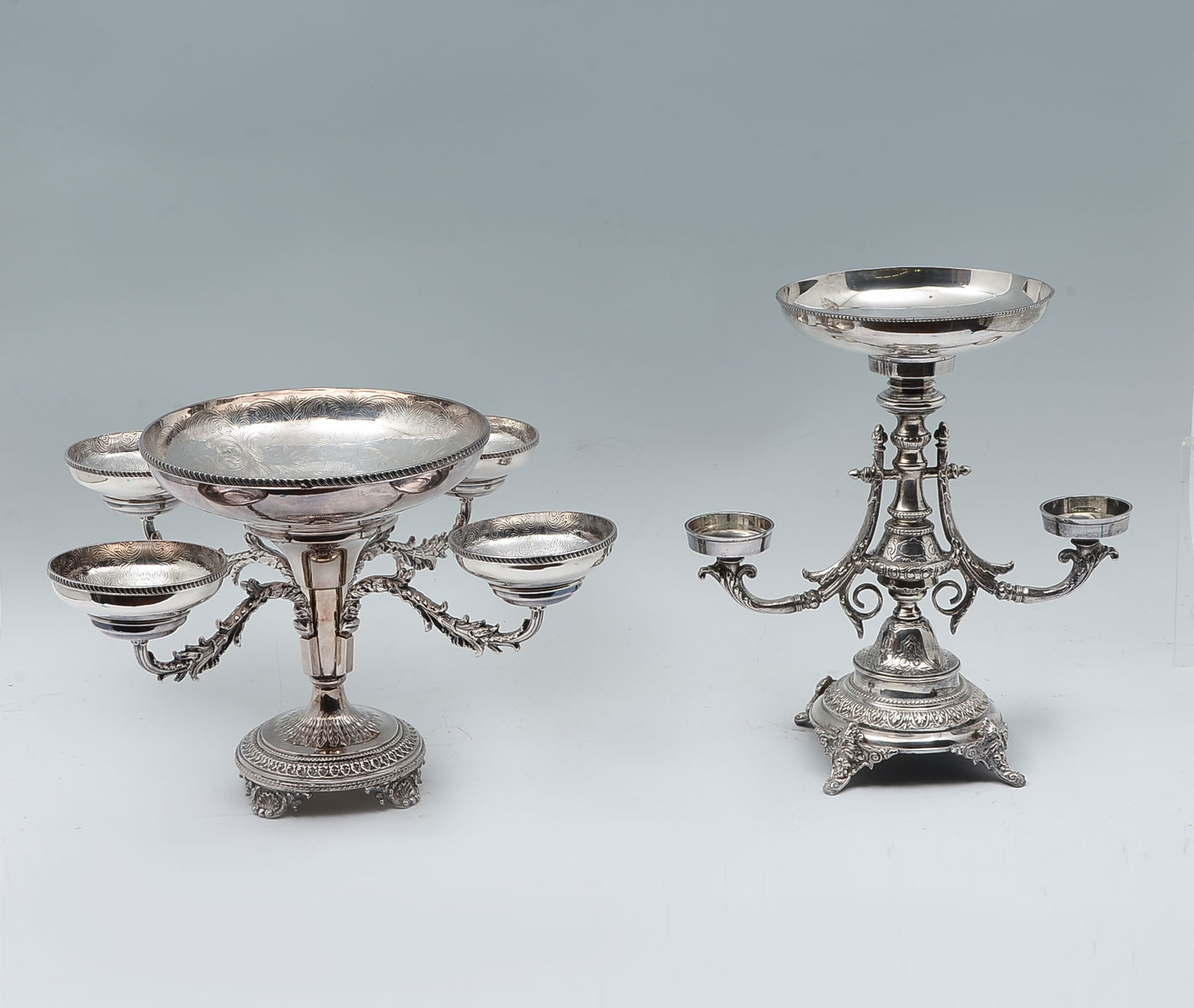 2 VICTORIAN SILVER PLATE