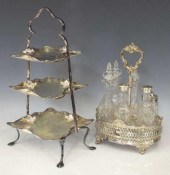 (2) VICTORIAN SILVERPLATE CRUE