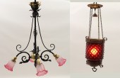 2 VICTORIAN STYLE CRANBERRY SH